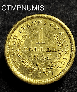 ,MONNAIE,ETATS,UNIS,1,DOLLAR,OR,1849,O,