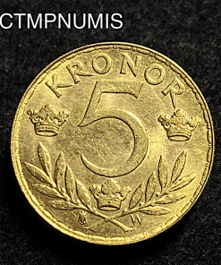 ,MONNAIE,SUEDE,5,KRONOR,1920,