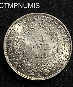 ,MONNAIE,50,CENTIMES,CERES,1888,