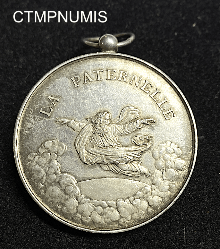 Médaillon Argent Compagnie L'Aigle Assurance Incendie 1843 - 38mm, 24.1g