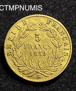 ,MONNAIE,5,FRANCS,OR,NAPOLEON,1869,STRASBOURG,