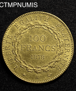 ,MONNAIE,100,FRANCS,OR,GENIE,1878,