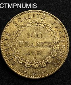 ,MONNAIE,100,FRANCS,OR,GENE,1907,