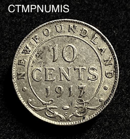 ,MONNAIE,CANADA,10,CENTS,NEWFOUNDLAND,1917,