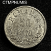 ,MONNAIE,ROUMANIE,50,BANI,ARGENT,1876,