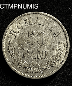 ,MONNAIE,ROUMANIE,50,BANI,ARGENT,1876,