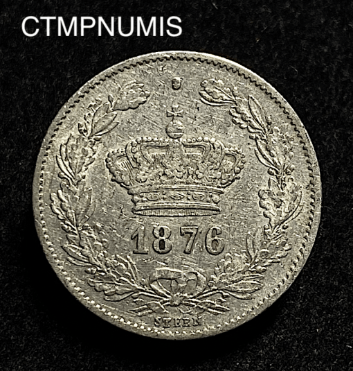 ,MONNAIE,ROUMANIE,50,BANI,ARGENT,1876,