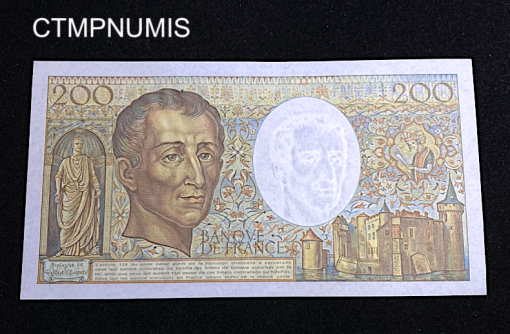 ,BILLET,200,FRANCS,MONTESQUIEU,1984,