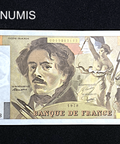 ,BILLET,100,FRANCS,DELACROIX,1978,HACHURES,