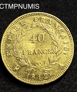 ,MONNAIE,EMPIRE,40,FRANCS,OR,NAPOLEON,I°,1812,