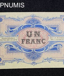 ,BILLET,ALGERIE,1,FRANC,1916,CONSTANTINE,ANNULE,