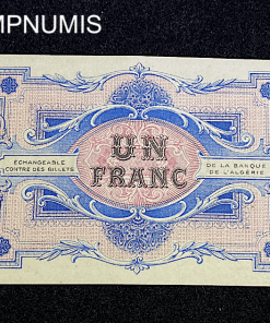 ,BILLET,ALGERIE,1,FRANC,1916,CONSTANTINE,ANNULE,