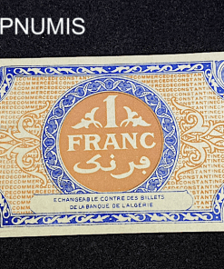 ,BILLET,ALGERIE,1,FRANC,1922,CONSTANTINE,NEUF,