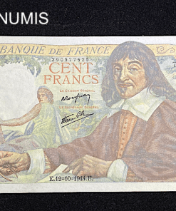 ,BILLET,100,FRANCS,DESCARTES,12,10,1944,SPL,