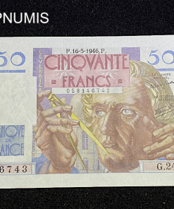 ,BILLET,50,FRANCS,LE,VERRIER,16,5,1946,