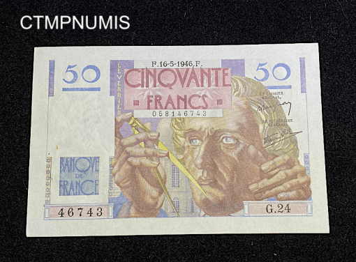 ,BILLET,50,FRANCS,LE,VERRIER,16,5,1946,