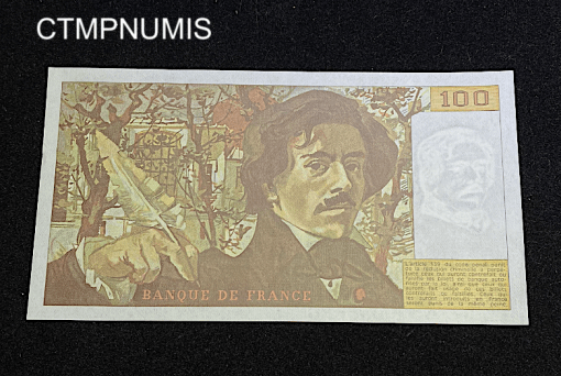 ,BILLET,100,FRANCS,DELACROIX,1986,NEUF,