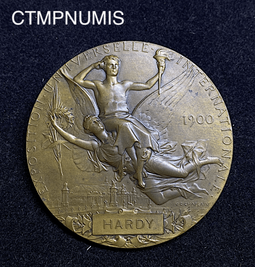 ,MEDAILLE,JEUX,OLYMPIQUE,1900,PARIS,CHAPLAIN,