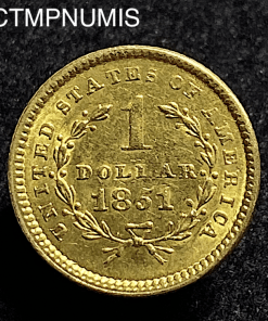 ,MONNAIE,ETATS,UNIS,1,DOLLAR,OR,1851,