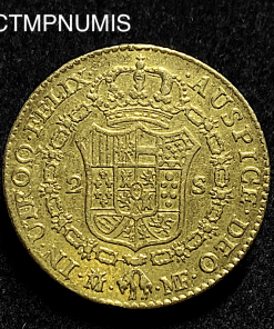 ,MONNAIE,ESPAGNE,2,ESCUDOS,OR,1790,MADRID,