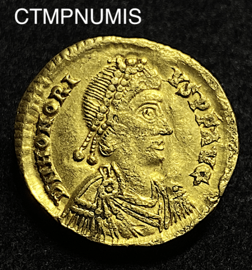 ,MONNAIE,ROMAINE,EMPIRE,SOLIDUS,OR,HONORIUS,VICTORIA,RAVENNE,