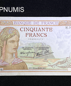 ,BILLET,50,FRANCS,CERES,15,6,1939,