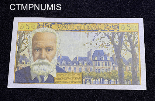 ,BILLET,5,NF,FRANCS,VICTOR,HUGO,6,5,1964,