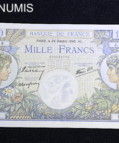 ,BILLET,1000,FRANCS,COMMERCE,INDUSTRIE,24,10,1940,