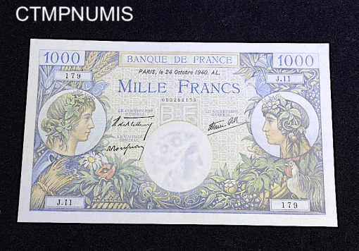 ,BILLET,1000,FRANCS,COMMERCE,INDUSTRIE,24,10,1940,