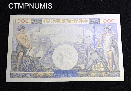 ,BILLET,1000,FRANCS,COMMERCE,INDUSTRIE,24,10,1940,