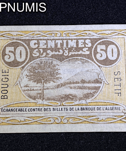 ,BILLET,50,CENTIMES,1918,BOUGIE,SETIF,
