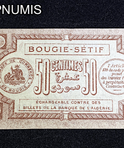 ,BILLET,50,CENTIMES,1915,BOUGIE,SETIF,