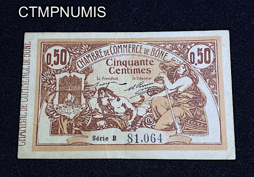 ,BILLET,50,CENTIMES,1915,BONE,