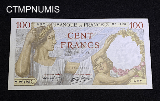 ,BILLET,100,FRANCS,SULLY,5,6,1941,