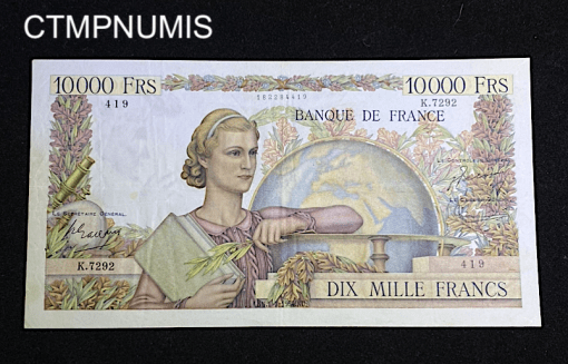 ,BILLET,10000,FRANCS,GENIE,FRANCAIS,1/7/1954,