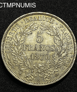 ,5,FRANCS,ARGENT,CERES,1870,