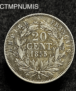 ,20,CENTIMES,NAPOLEON,1855,