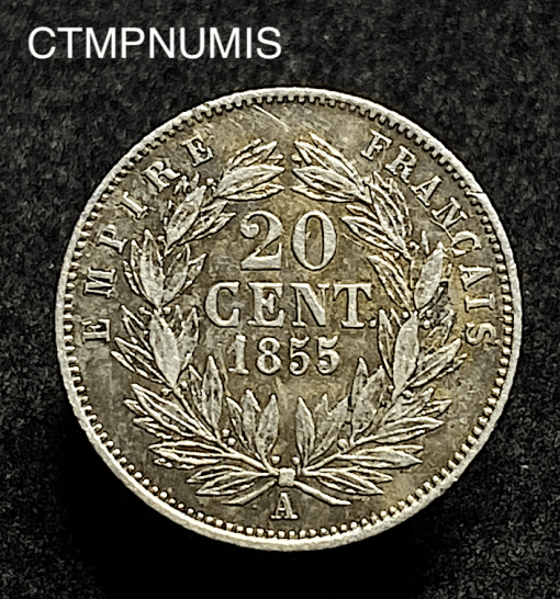 ,20,CENTIMES,NAPOLEON,1855,