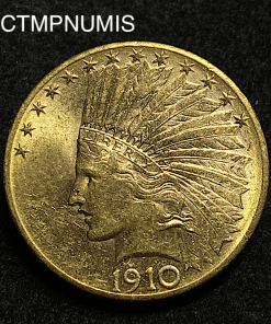 ,10,DOLLAR,OR,INDIEN,1910,