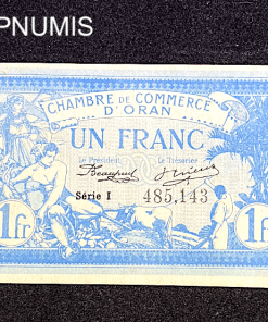 ,BILLET,ALGERIE,1,FRANC,ORAN,1915,