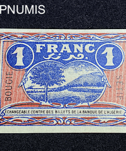 ,BILLET,ALGERIE,1,FRANC,BOUGIE,SETIF,1918,