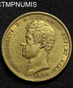 ,ITALIE,100,LIRE,OR,1834,TURIN,