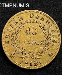 ,MONNAIE,EMPIRE,40,FRANCS,OR,NAPOLEON,1812,