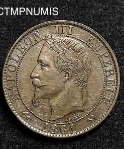 ,MONNAIE,EMPIRE,5,CENTIMES,NAPOLEON,1861,K,BORDEAUX,
