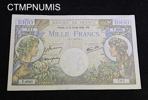 ,BILLET,FRANCE,1000,FRANCS,COMMERCE,INDUSTRIE,1944,
