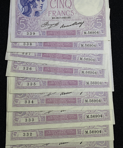 ,BILLET,5,FRANCS,VIOLET,1933,SPL,