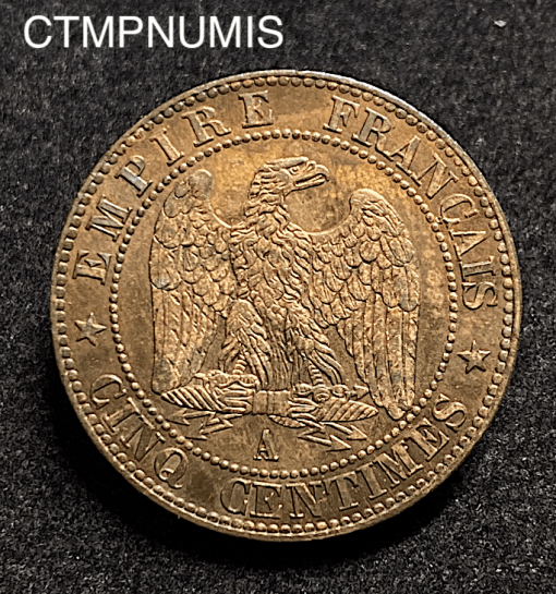 ,MONNAIE,EMPIRE,5,CENTIMES,NAPOLEON,1853,