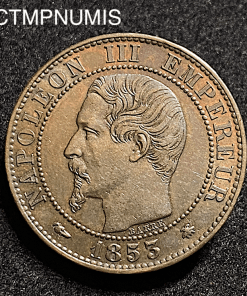 ,MONNAIE,EMPIRE,5,CENTIMES,NAPOLEON,1853,BB,STRASBOURG,