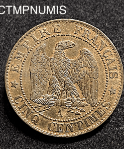 ,MONNAIE,EMPIRE,5,CENTIMES,NAPOLEON,1854,