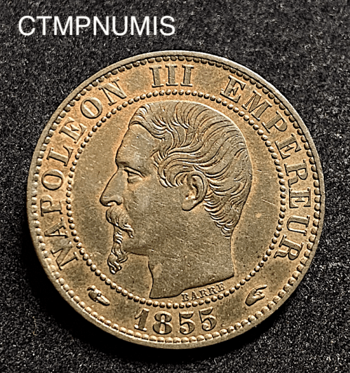 ,MONNAIE,EMPIRE,5,CENTIMES,NAPOLEON,1855,